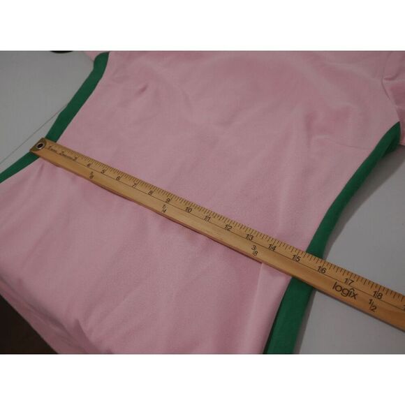 Kasper Women's Crepe Colorblock Short Sleeve Sheath Dress M - Picture 7 of 9